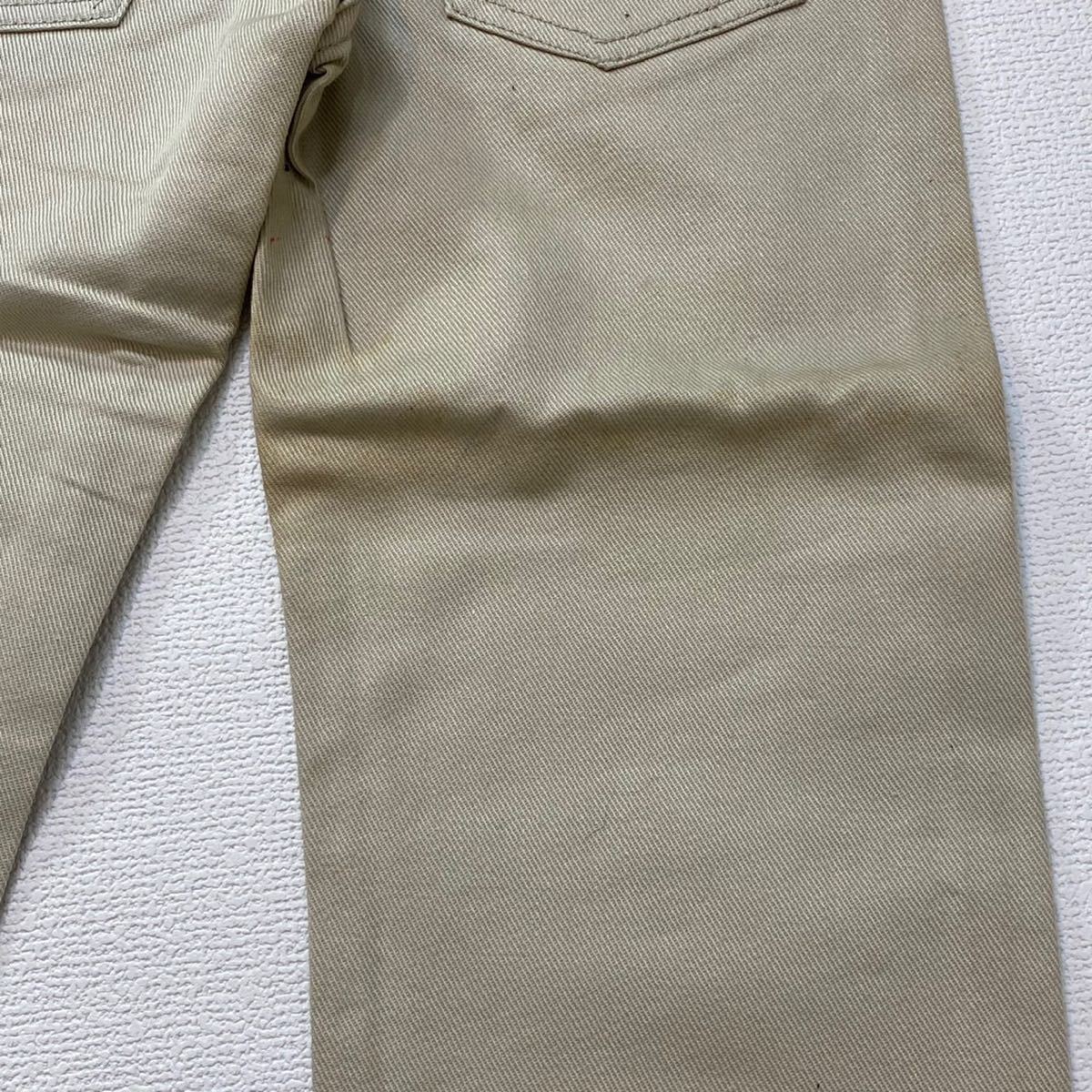 K78 希少 デッドストック 60 年代 アメリカ 製 Levi's 830B カツラギ SLIM FITパンツ ベージュ ビンテージ キッズ リーバイス vintage 6_画像9