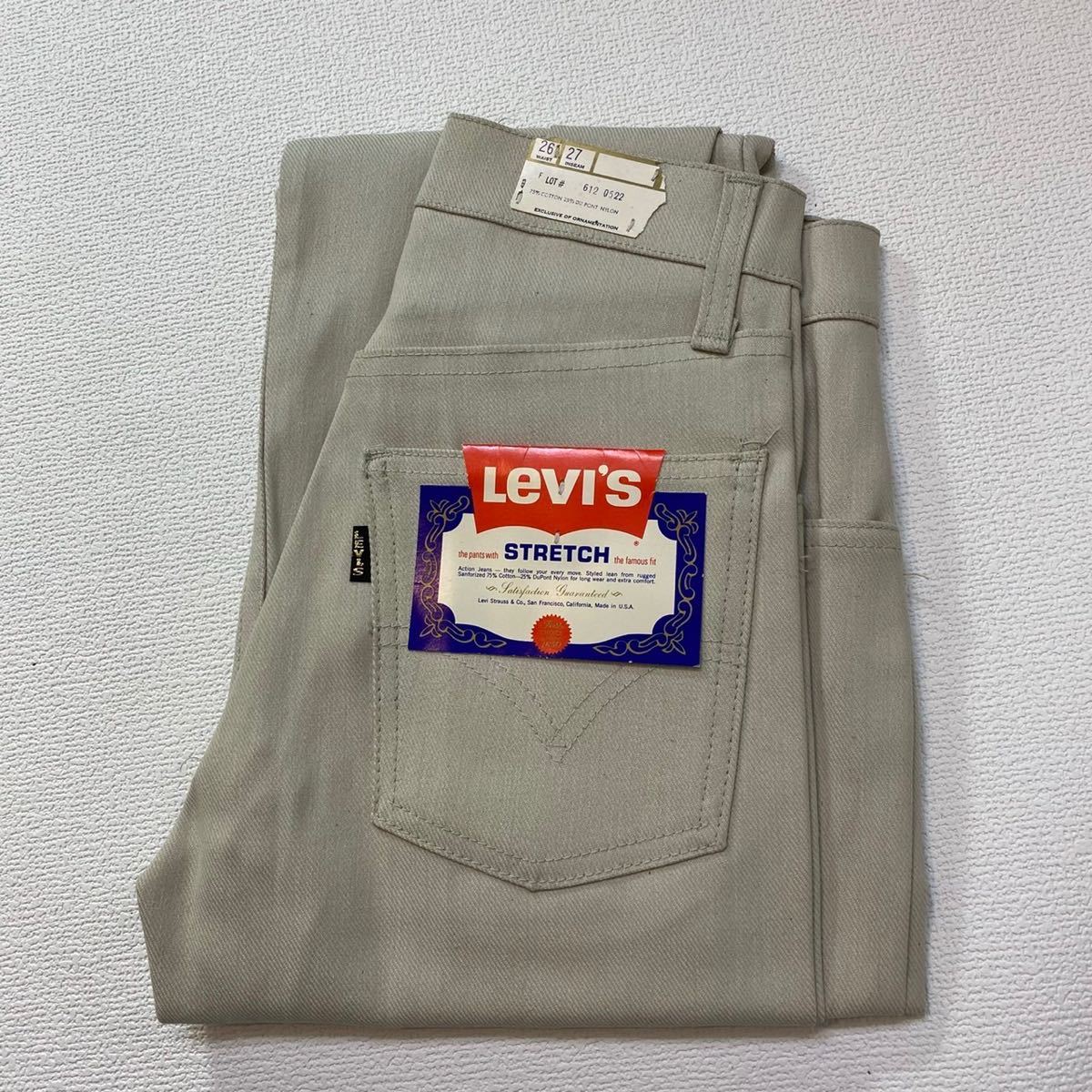 K86 希少 60 年代 デッドストック アメリカ 製 Levi's 612 0522 ストレッチ スリム パンツ ビンテージ キッズ リーバイス vintage SLIM 60s