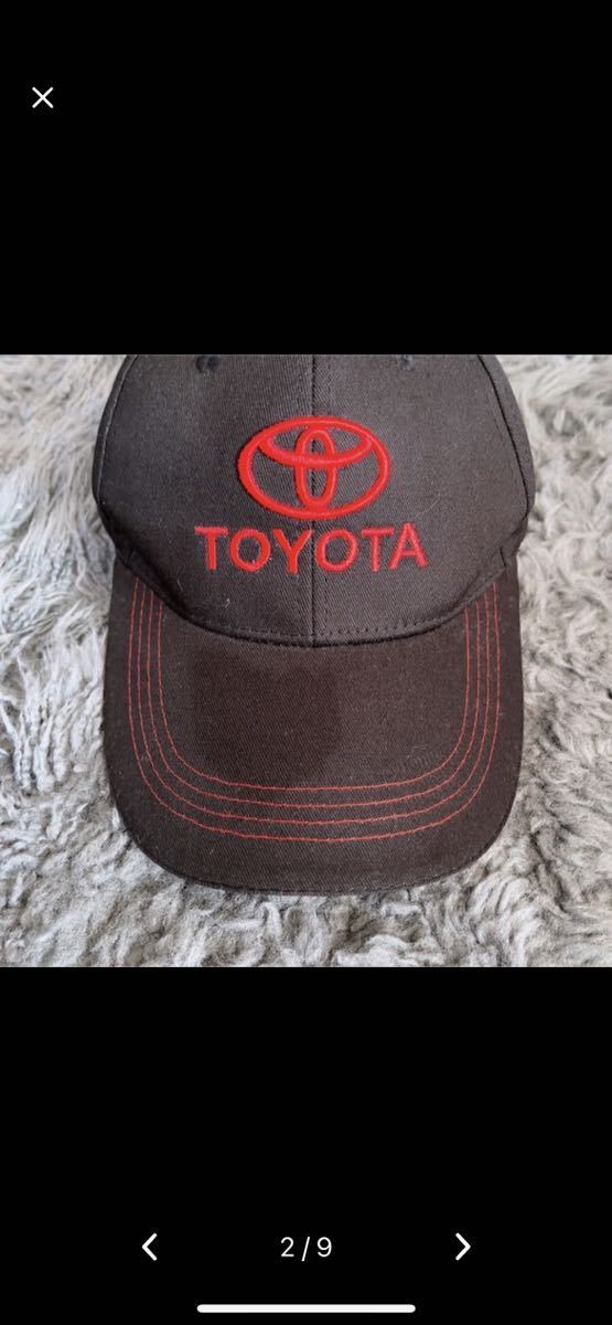 新品★ブラック地★レッド★TOYOTA★トヨタ★野球帽★キャップ★ユニセックスキャップ帽子 