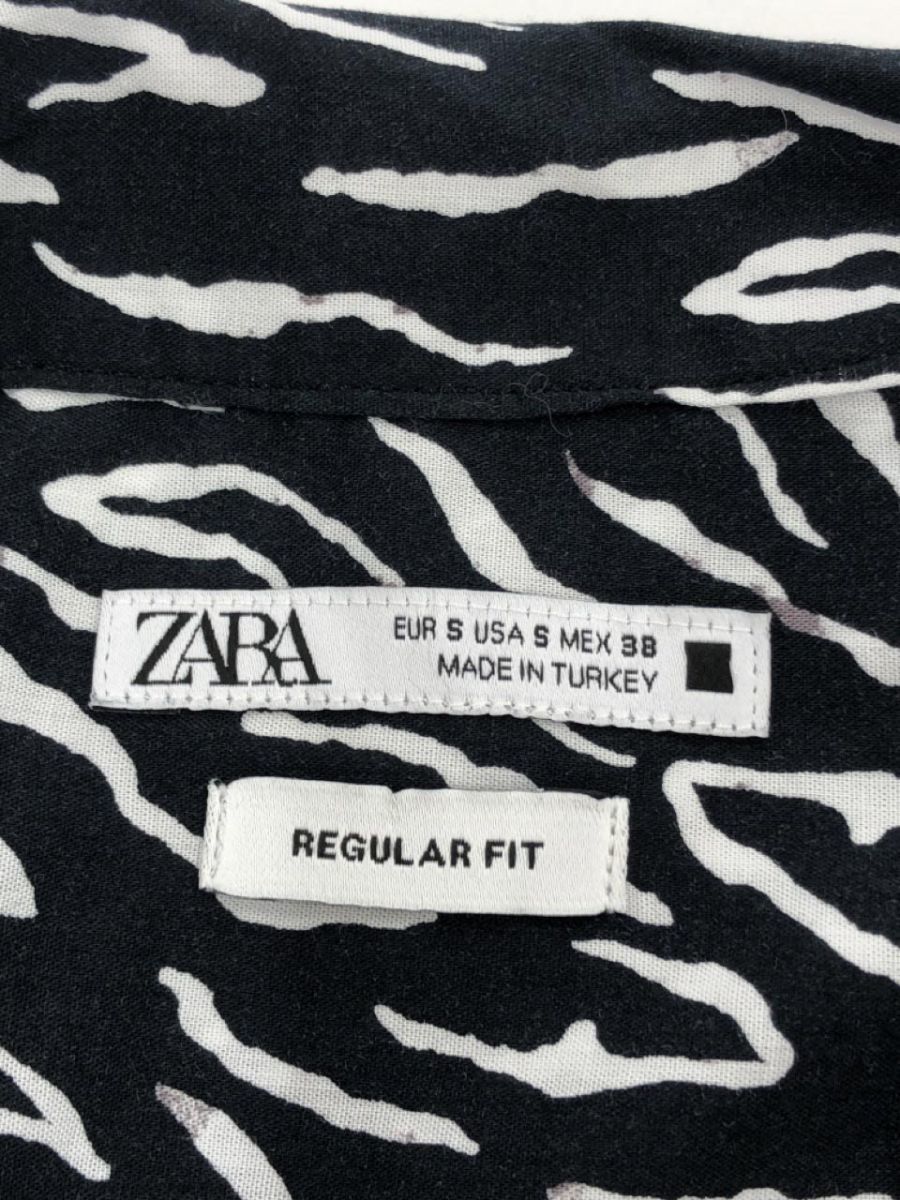 ZARA ザラ 綿混 シャツ 黒 ■◇ ☆ dga3 レディース_画像3