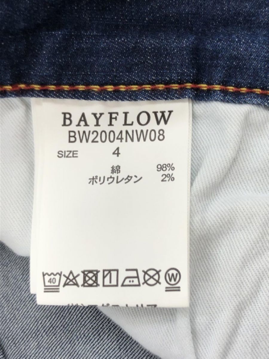 BAYFLOW ベイフロー 綿混 デニムパンツ size4/青 ■■ ☆ dgb0 レディース_画像5