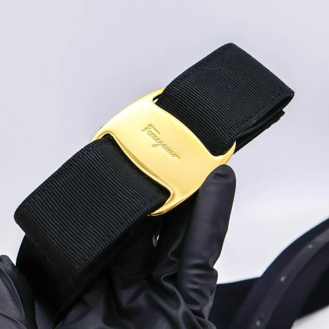 数量は多 《美品》サルヴァトーレ フェラガモ ベルト ヴァラリボン