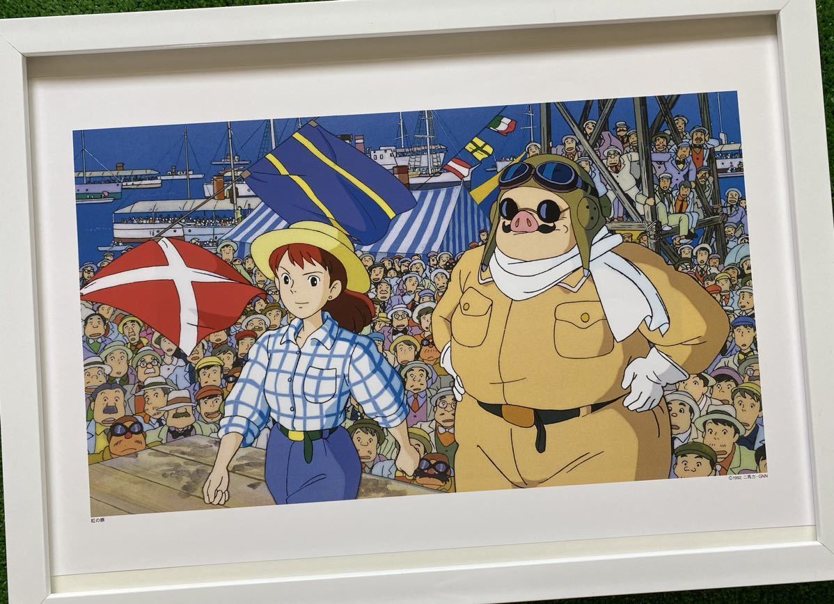 【額装品】ジブリ　紅の豚　ポスター　宮崎駿　カレンダー　2016年　STUDIO GHIBLI 検)セル画　原画　ポストカード　イラスト_画像1