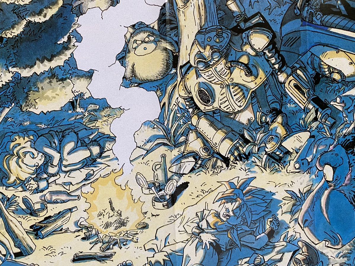 【額装品】クロノトリガーB Chrono Trigger ファミコン　鳥山明　検)セル画　原画　ポスター　ポストカード_画像3