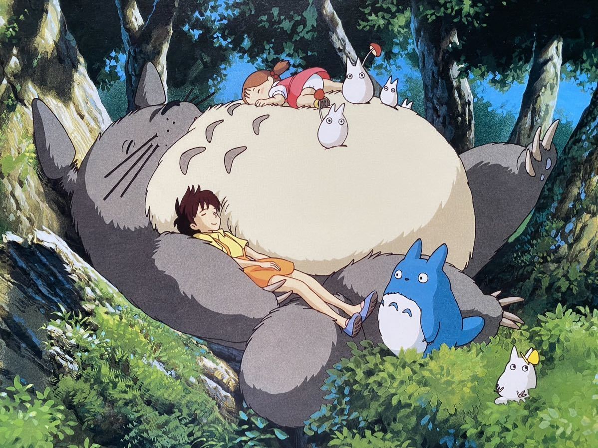 【激レア】ジブリ　となりのトトロ　ポスター　宮崎駿　カレンダー　1999年　STUDIO GHIBLI 検)セル画　原画　ポストカード　イラスト_画像3