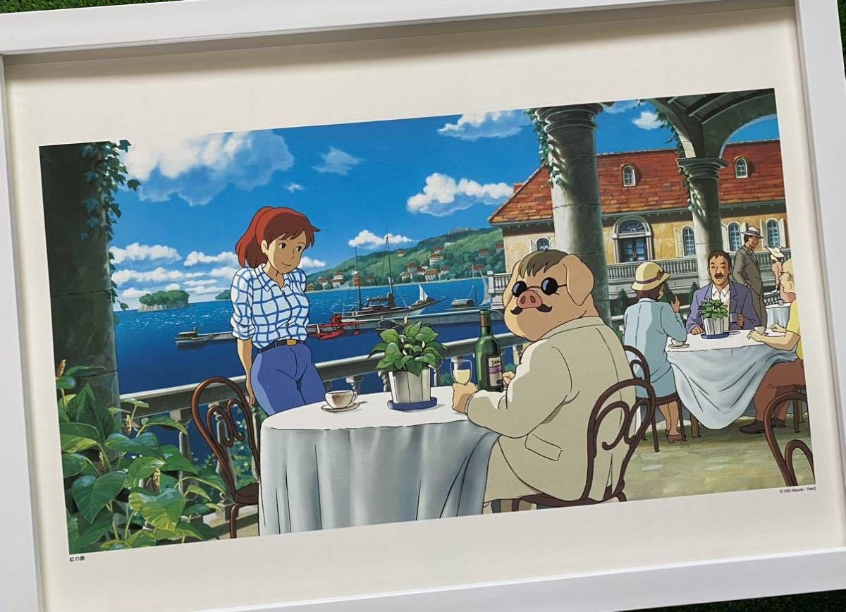 【激レア】ジブリ　紅の豚 ポスター　宮崎駿　カレンダー　2002年　STUDIO GHIBLI 検)セル画　原画　ポストカード　イラスト_画像1