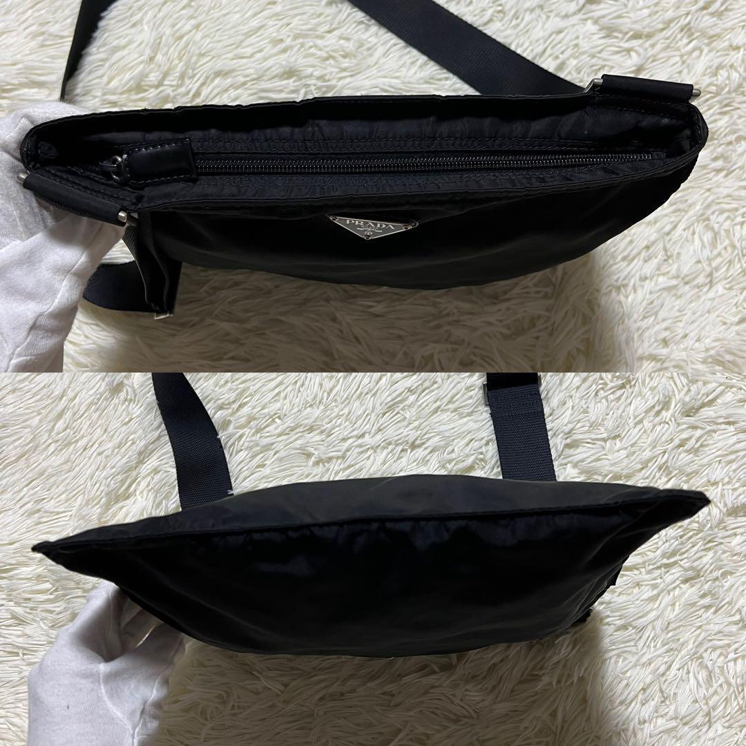 極美品】プラダ ショルダーバッグ 三角ロゴ 白タグ サコッシュ 肩掛け