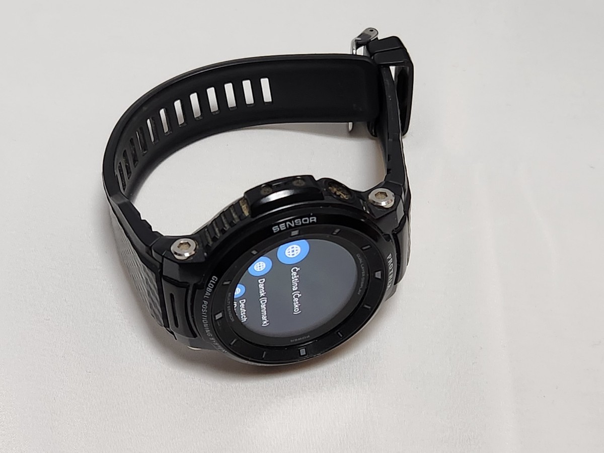 CASIO PRO TREK Smart WSD-F30-BK カシオ プロトレック スマート WSD-F30 ブラック 箱 充電器付き Wear  OS搭載 スマートウォッチ