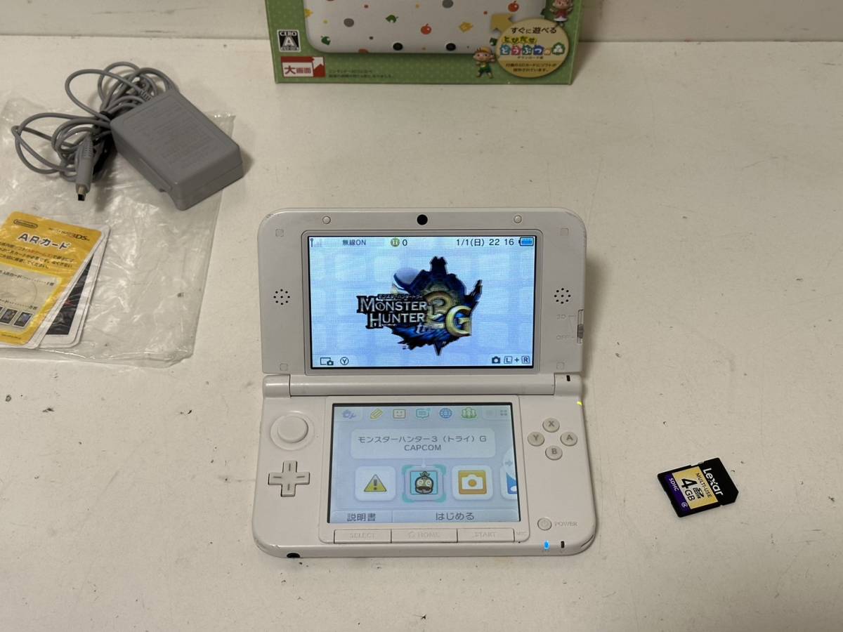 任天堂 3DSLL とびだせ どうぶつの森パック 本体 タッチペン SDカード