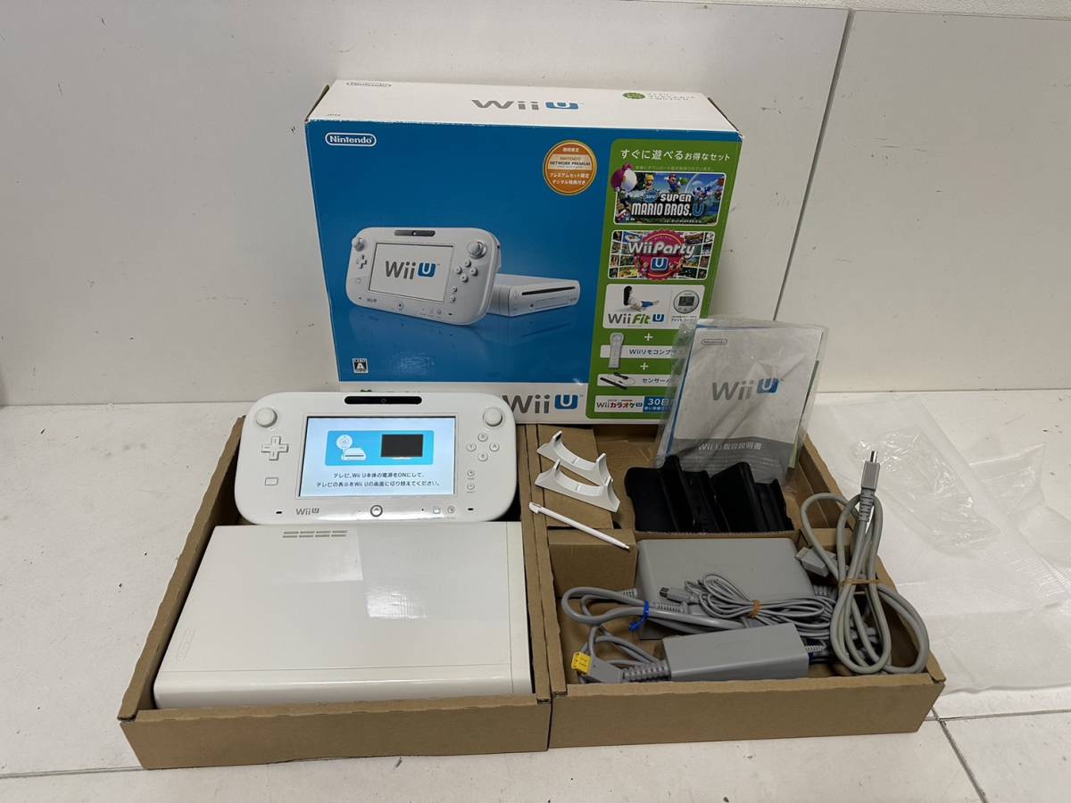 1円 すぐに遊べる 任天堂 Wiiu 本体セット ファミリープレミアムセット