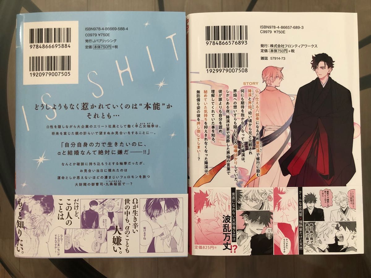 BL新刊　紅　運命なんてクソくらえ　アニメイト特典付き　観山小世　普陀洛日記　コミコミ有償特典小冊子付き　美品