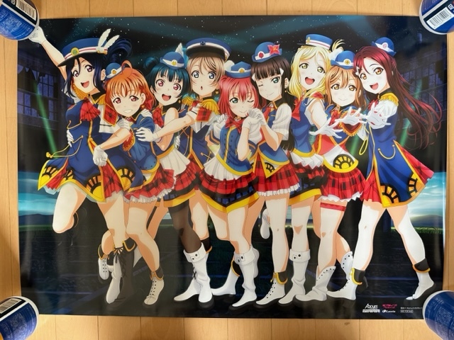 ラブライブ！サンシャイン！！ Aqours 2nd LoveLive！ Blu-ray Memorial BOX B2サイズ両面告知ポスター 販促用の画像2