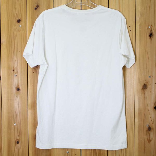 [PT11407] ディーゼル Tシャツ 半袖 クルーネック イラスト ホワイト系 XL DIESEL / 小型便OK_画像2