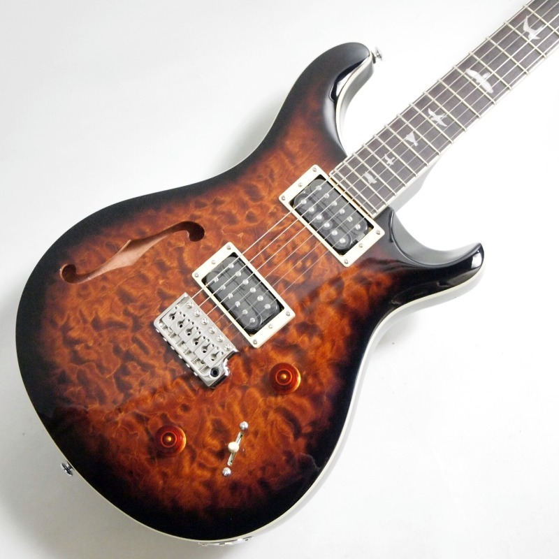 PRS SE Custom 22 Semi-Hollow Quilt BG Black Gold Sunburst 限定品〈Paul Reed Smith Guitar/ポールリードスミス〉