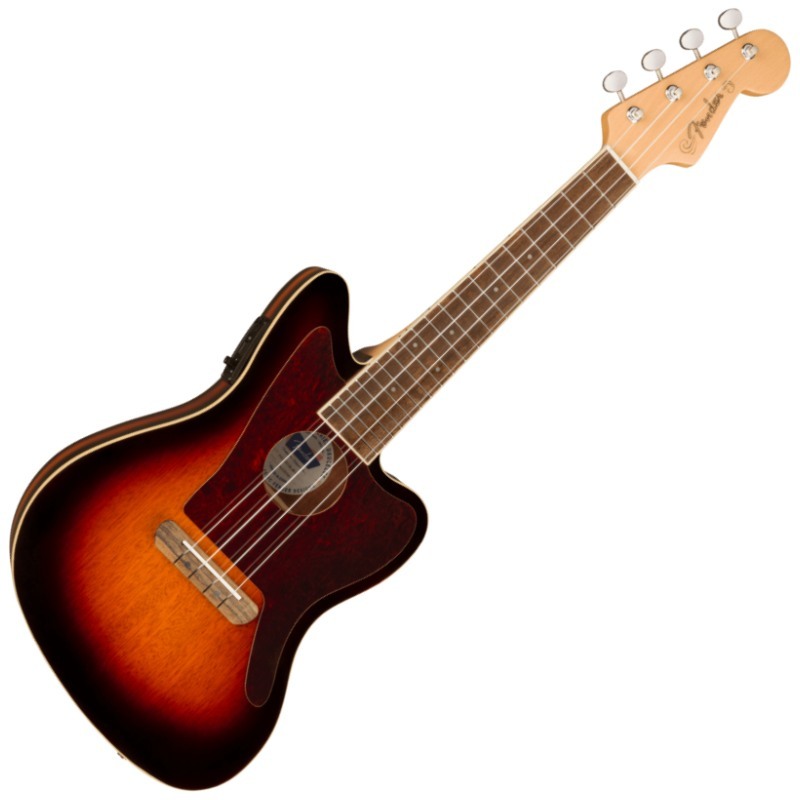 Fender ウクレレ Fullerton Jazzmaster Uke, Walnut Fingerboard, Tortoiseshell Pickguard, 3-Color Sunburst〈フェンダー〉_画像1