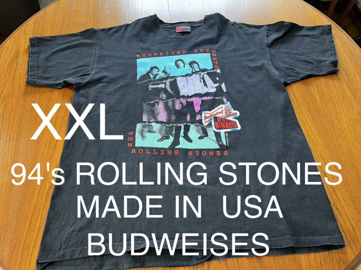 94' ROLLING STONES Budweiser Tシャツ　ヴィンテージ　ローリングストーンズ　バドワイザー