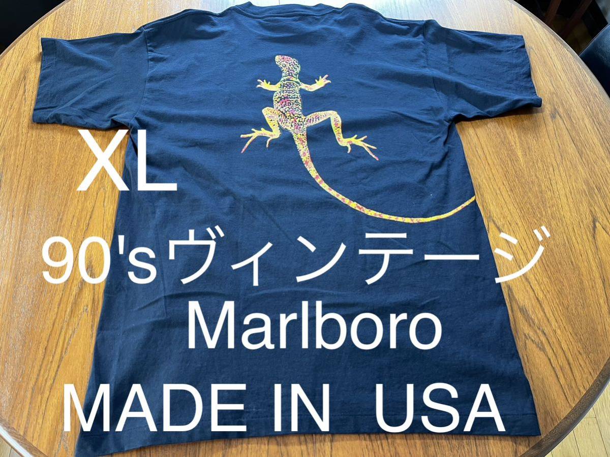 セレクトショップ 貴重！90s Marlboro Tシャツ トカゲ リザード