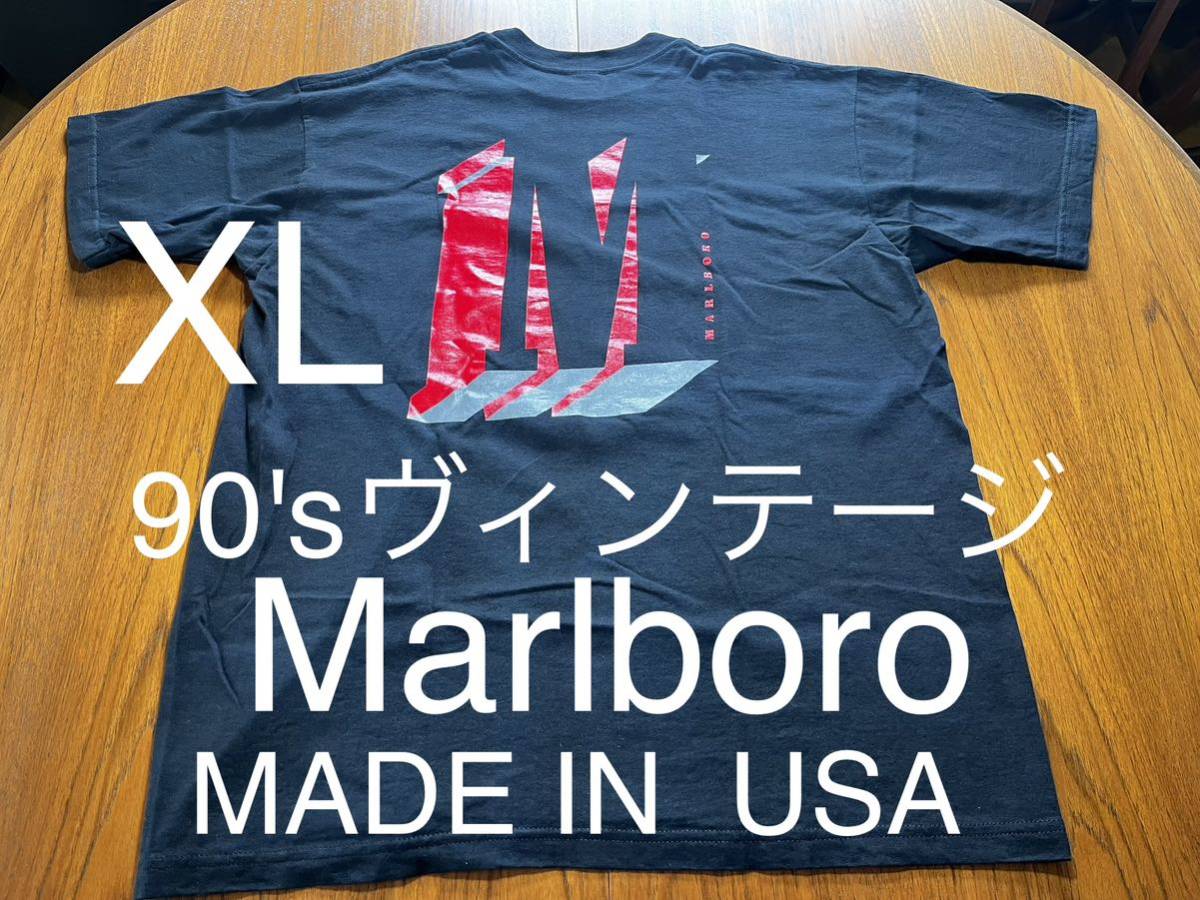 人気沸騰】 貴重！極美品！Marlboro 3Dロゴ Tシャツ マルボロ