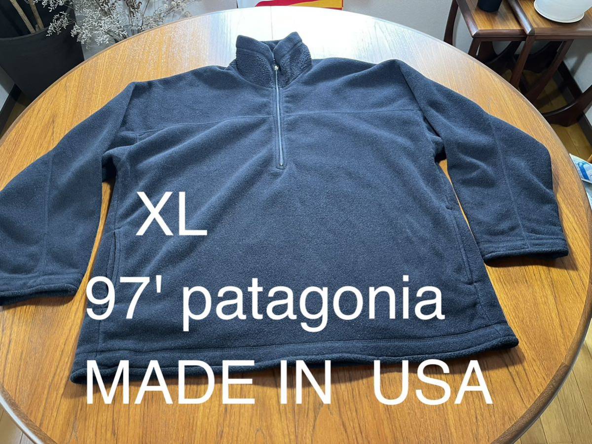 初回限定】 オーバルロゴ ハーフジップ patagonia 97年 ヴィンテージ