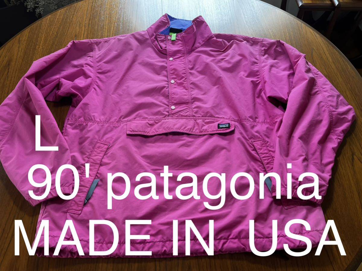 ценный! 90 'Patagonia Vintage, сделанная в Соединенных Штатах Патагония, США, сделанная в США Anorak