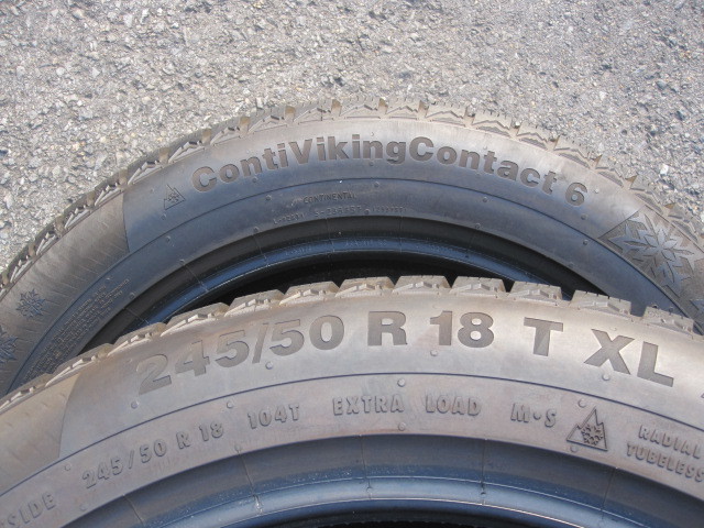 CONTINENTAL VIKING CONTACT6　245/50R18 4本セット　コンチネンタル 引き取り可能_画像6