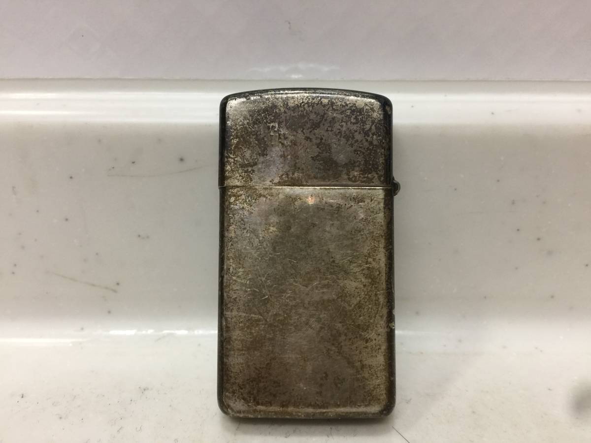 Zippo　ジッポー　スリム　STERLING　スターリングシルバー　2005年製　　　T43　　　　KJ1_画像2