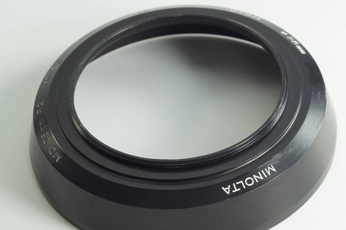 049『送料無料 並品』Minolta MD 28mm F2 28mm F2.8 28mm F3.5 ミノルタ レンズフードの画像9
