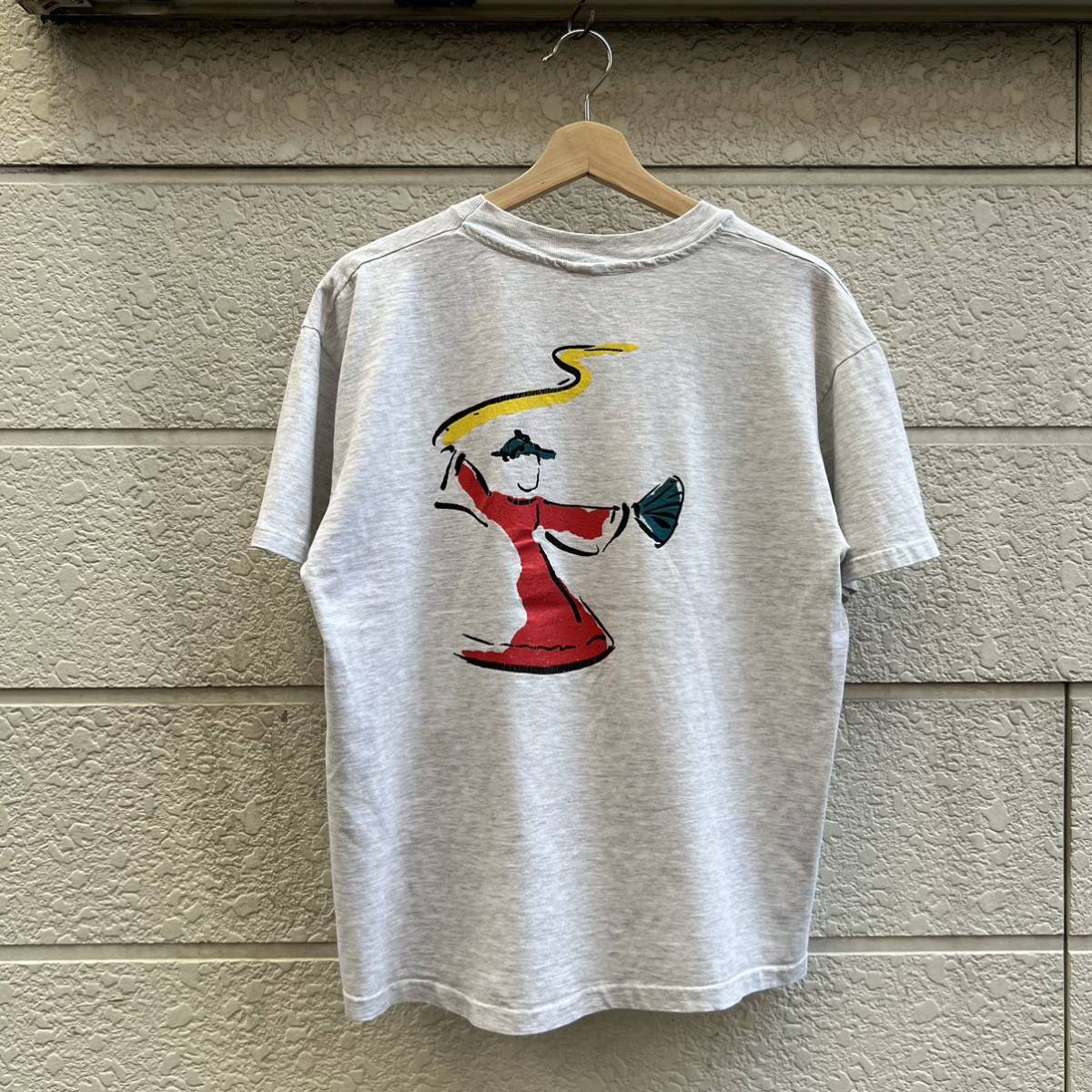 80s 90s USA古着 半袖Tシャツ プリントTシャツ グレー シングルステッチ ASIAN CULTURAL CENTER アメリカ古着 vintage ヴィンテージ_画像3