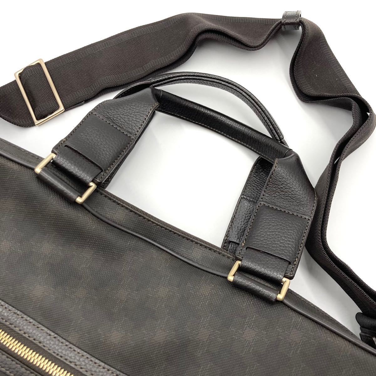 1円【極美品】ダンヒル dunhill 2way ビジネスバッグ ブリーフケース