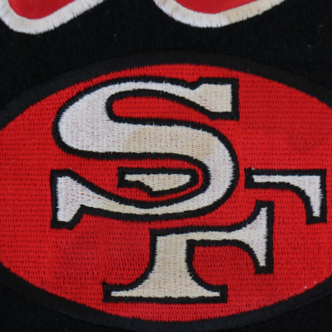 49ers スタジャン バックロゴ 刺繍 ワッペン NFL アメフト 古着_画像5
