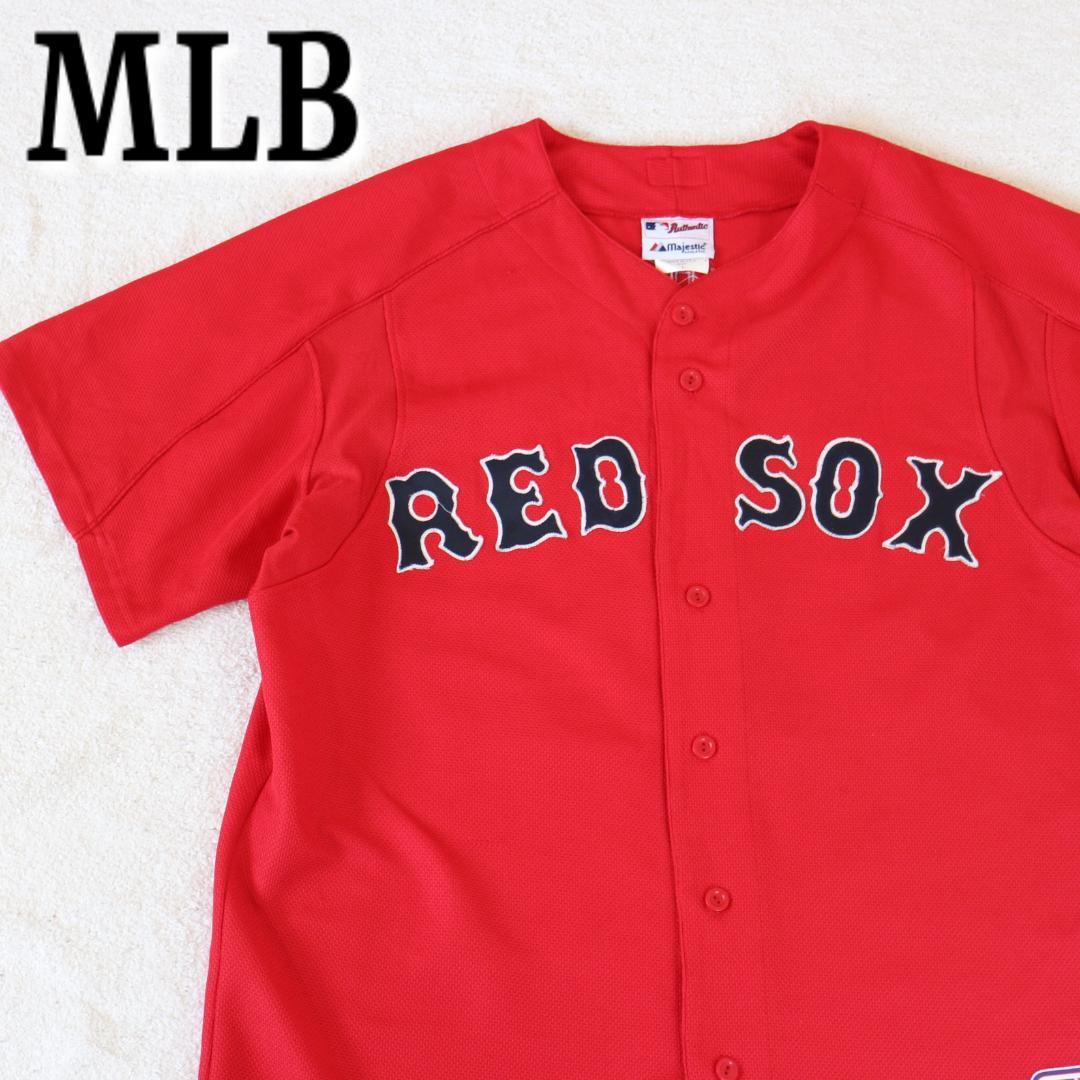 USA製 MLB ベースボールシャツ REDSOX USA製 ユニフォーム 55