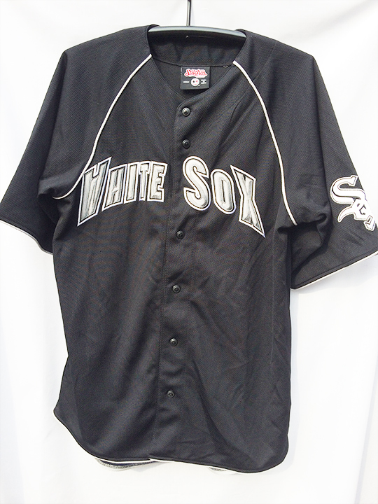 ブランド品専門の XXL 165 STITCHES ベースボールシャツ BBシャツ ホワイトソックス シカゴ MLB 2XL その他