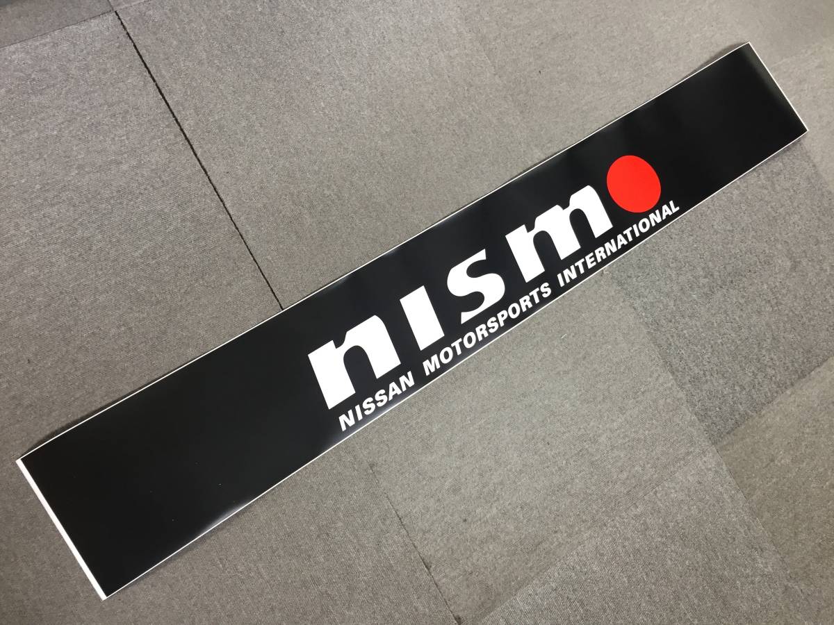 NISMO ニスモ フロントウィンドー用ステッカー　黒（旧ロゴ）_画像1