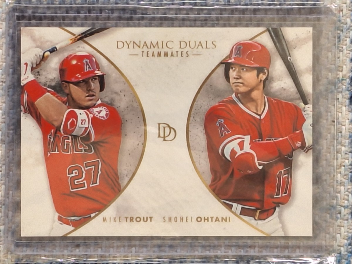 Topps 2018 Topps On Demand #T1 SHOHEI OHTANI - MIKE TROUT Dynamic Duos Los Angeles Angels