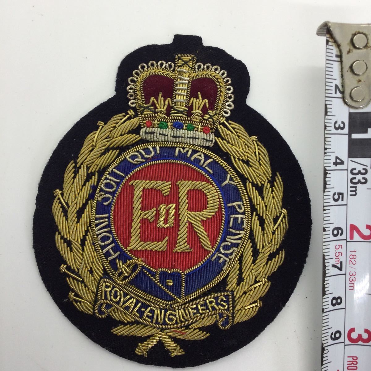 英国王立工兵隊 British Corps of Royal Engineers 刺繍エンブレム_画像6