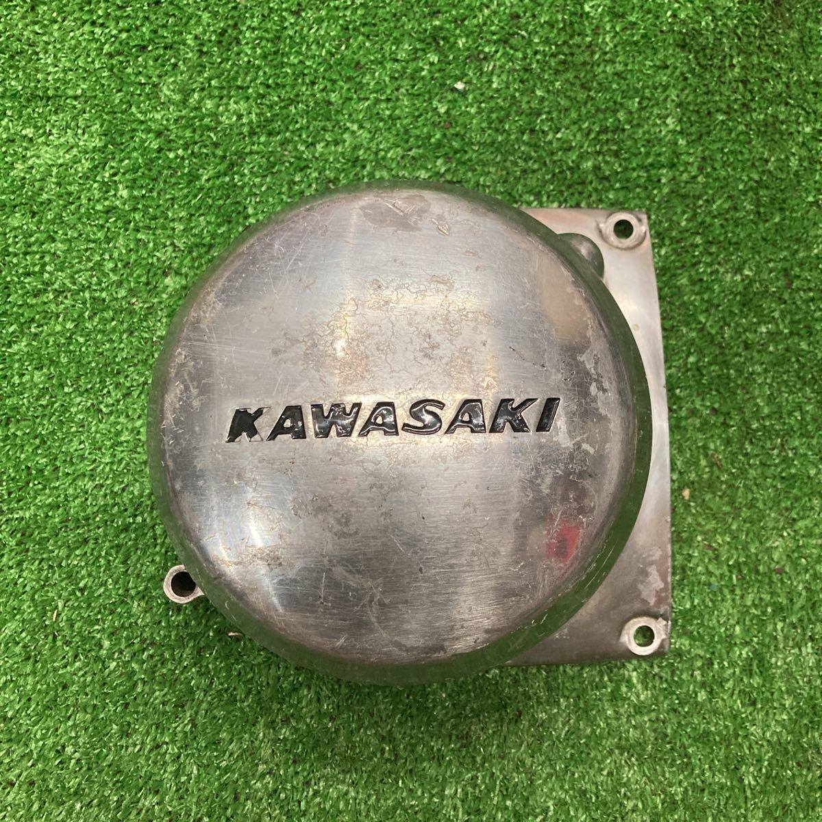 当時物 KAWASAKI 500SS/H1 SS MACH マッハ トリプル SS 純正 ジェネレーターカバー エンジンカバー(K-00000729)_画像1