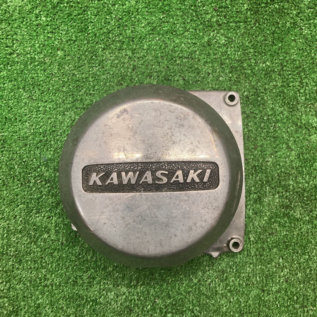当時物 KAWASAKI KH400 400SS S3 MACH トリプル SS KH 純正 ジェネレーターカバー ダイナモカバー エンジンカバー(K-00000725)_画像1