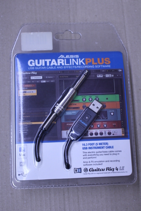 再値下げしました。【未使用品】ALESIS(アレシス) / GuitarLink Plus　USBケーブルタイプのオーディオI/F（ギター、ベース用）_画像1