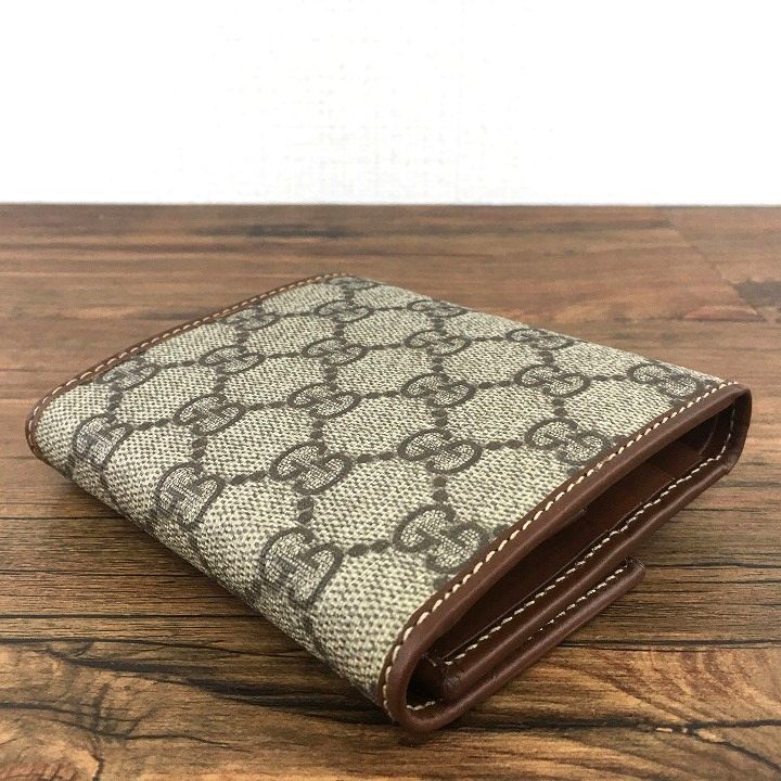 未使用品 GUCCI 三つ折り財布 190338 PVC 499-