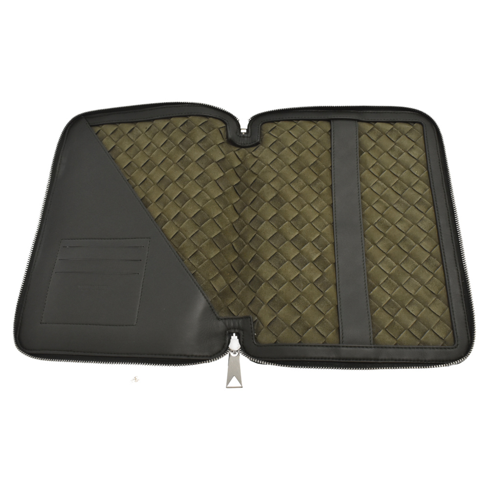 公式サイト BOTTEGA VENETA 651866 ダークグリーン クラッチバッグ