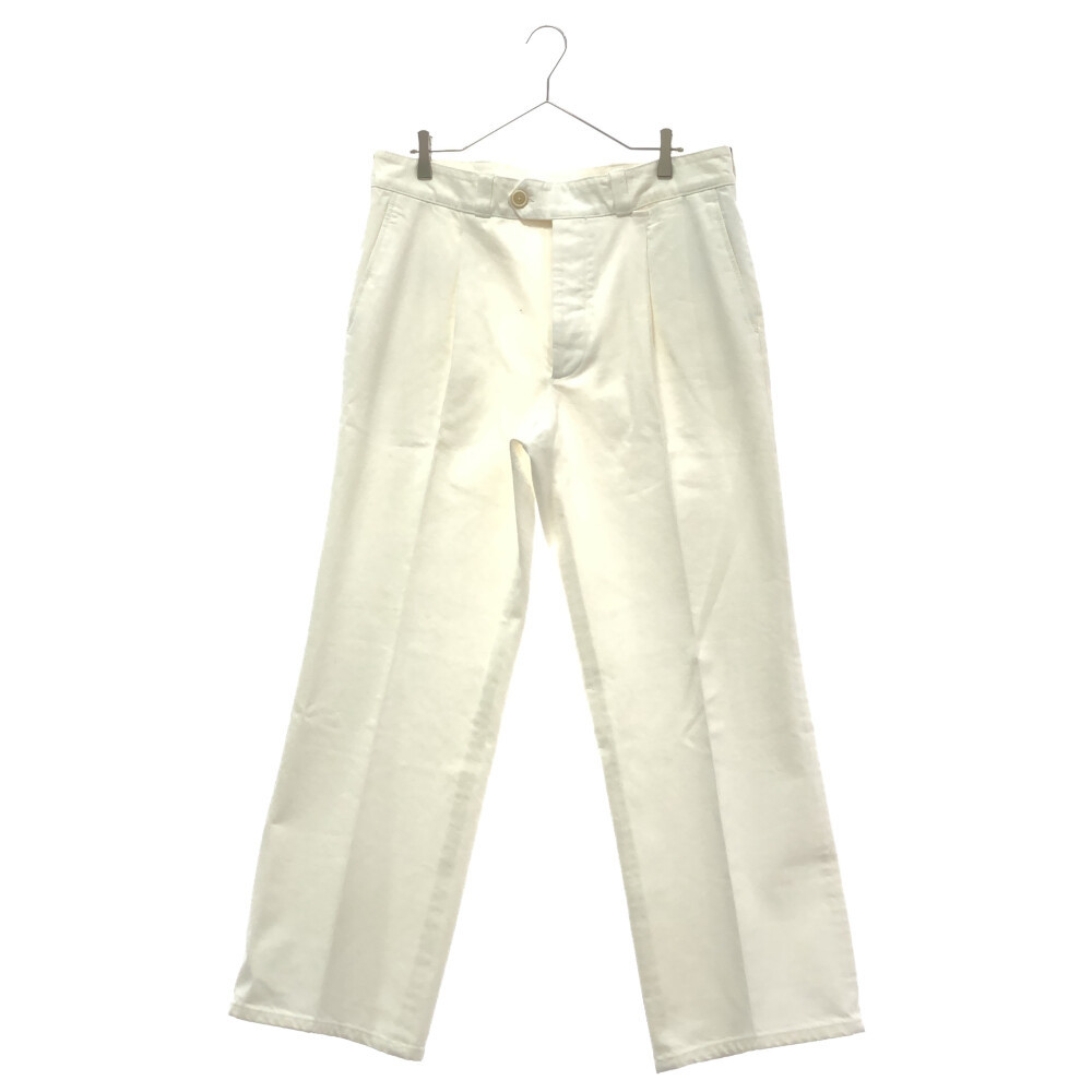 【SALE】 プラダ 20SS White Jeans GEP313 ホワイト デニムパンツ センタープレス スラックスパンツ ボトムス