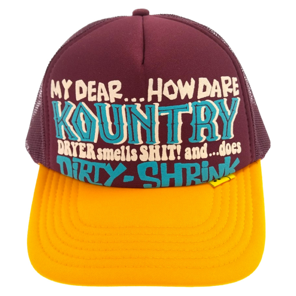 KAPITAL キャピタル KOUNTRY DIRTY SHRINK KR2304XH30 ロゴプリントトラックキャップ メッシュキャップ 帽子 マルチキャップ_画像1