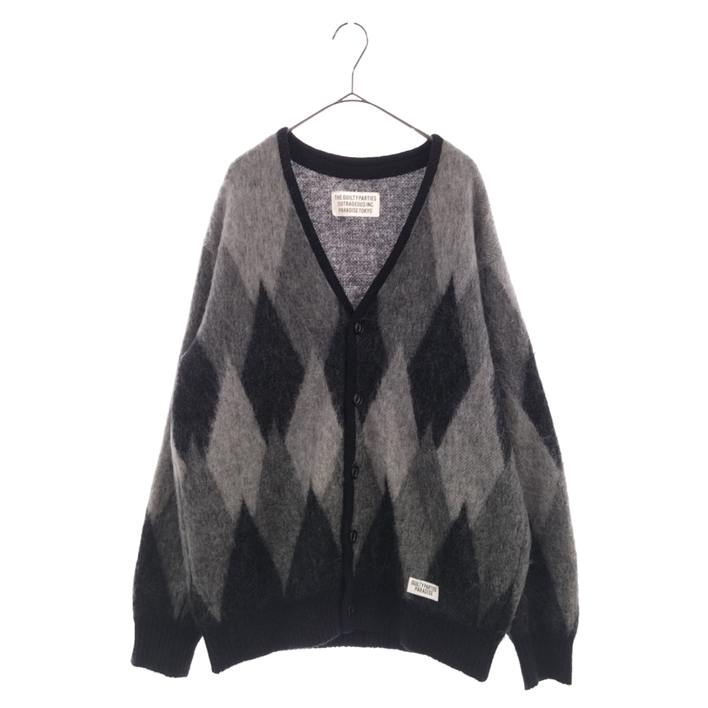 WACKO MARIA ワコマリア AW DIAMOND MOHAIR CARDIGAN ダイアモンド