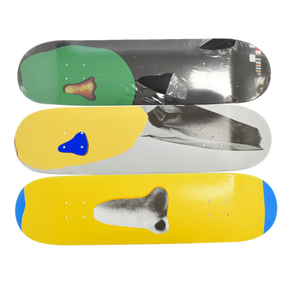 SUPREME シュプリーム 10AW John Baldessari Skateboard Deck ジョンバルデッサリ スケートボード 3枚セット ホワイト/ネイビー/ブラック