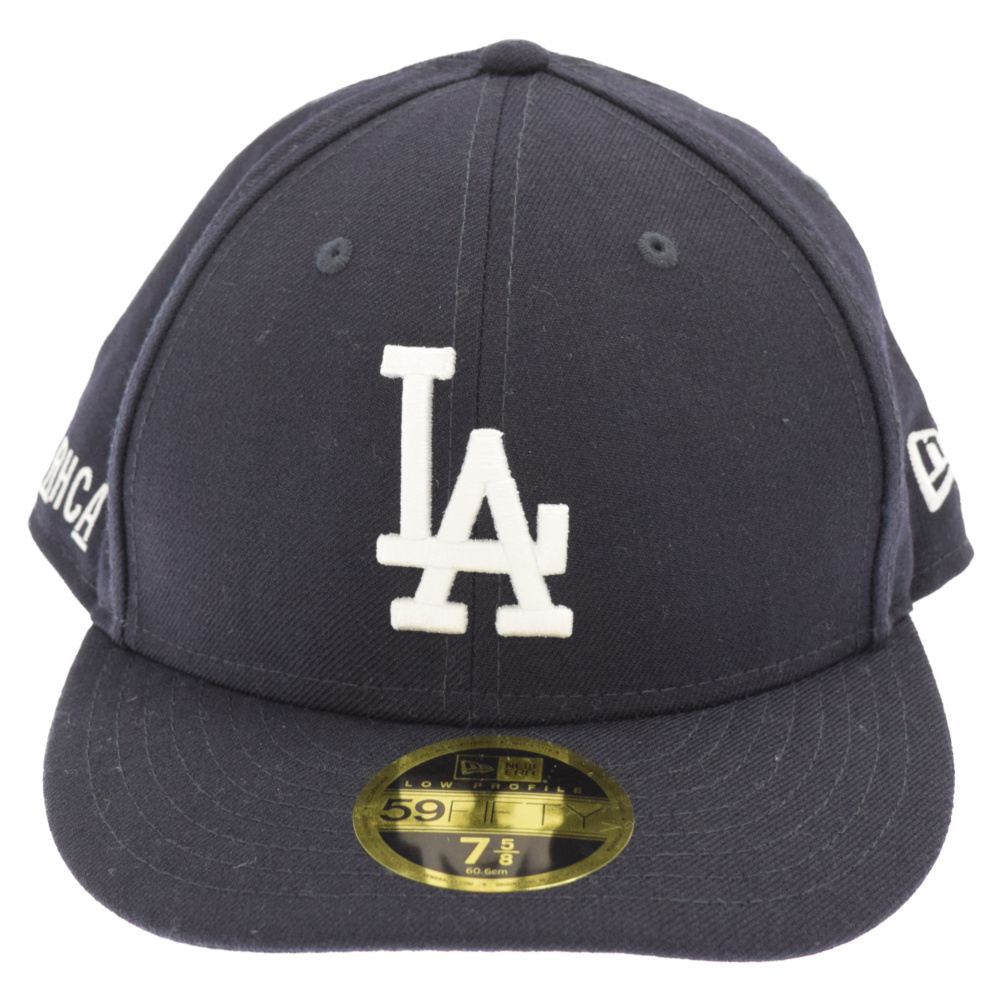 RON HERMAN ロンハーマン×New Era 59FIFTY MLB LA ニューエラ LA刺繍ベースボールキャップ 帽子 ネイビー
