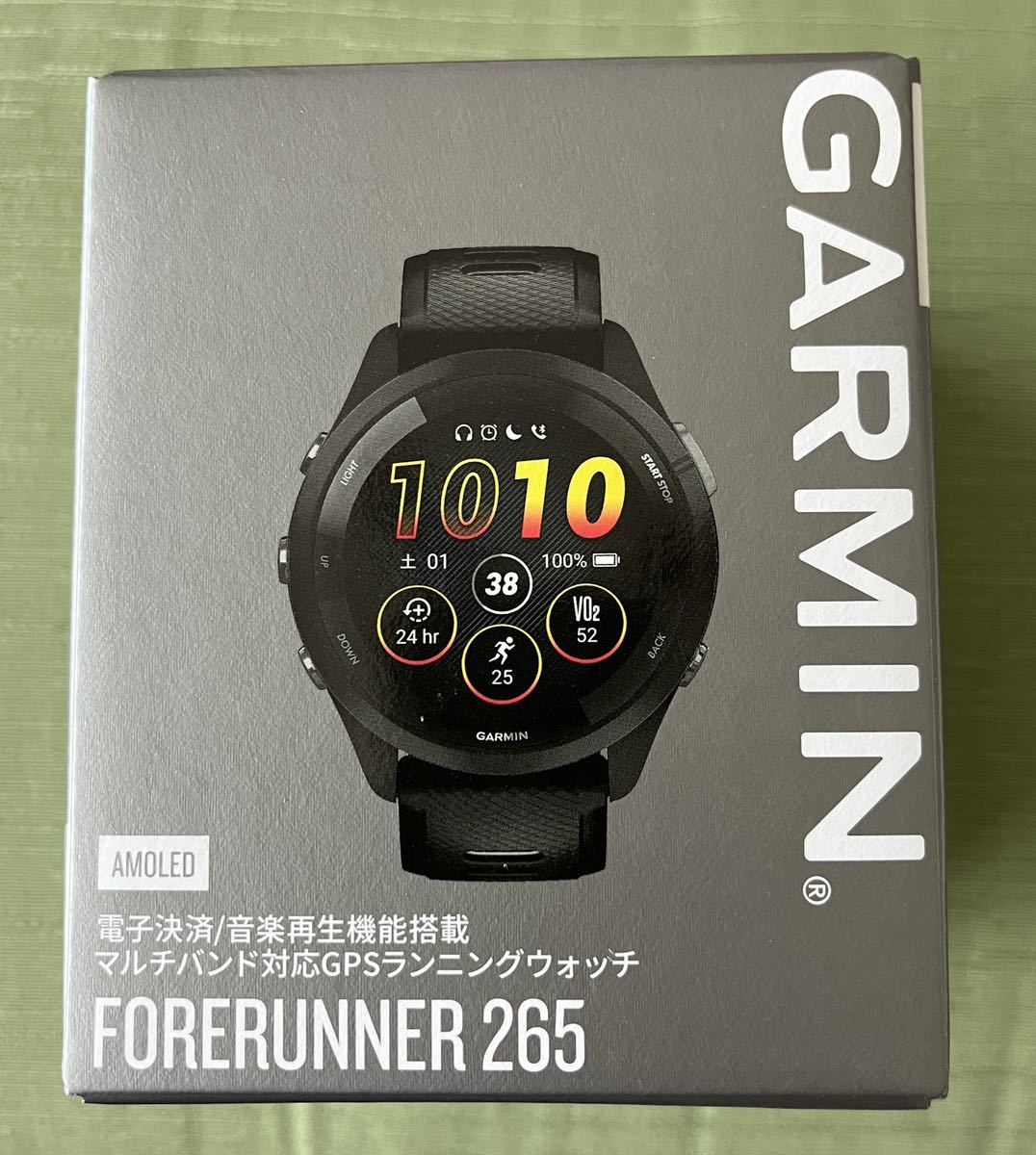 新品ガーミン GARMIN Forerunner 265 Music Black おまけ付き