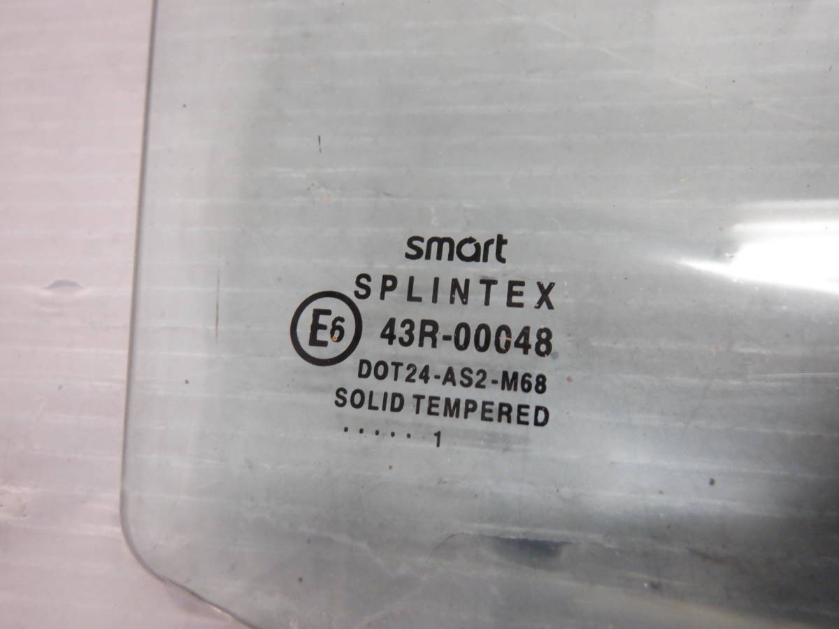  prompt decision H14 year MCC Smart * coupe GF-MC01M base grade left hand drive right door glass Wind window /20[5-21478]80107