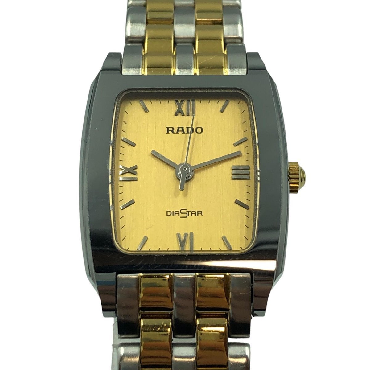 RADO ラドー ダイヤスター 腕時計 SS クオーツ レディース ゴールド文字盤 腕時計 318.0573.3