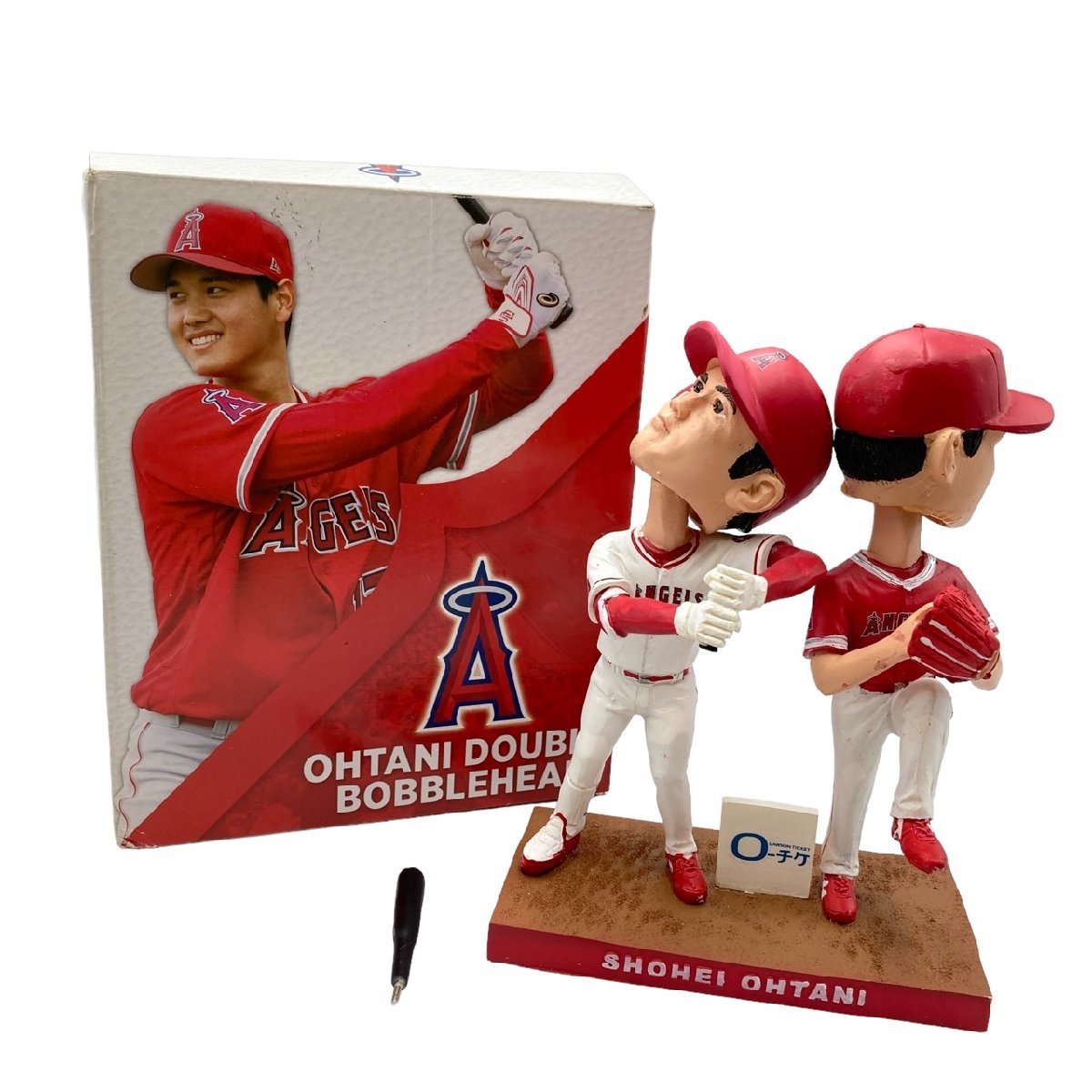 限定 ダブル ボブルヘッド MLB 大谷 翔平 二刀流 人形 ローチケ Yahoo!オークション - 大谷翔平 二刀流ボブルヘッド ローチケ