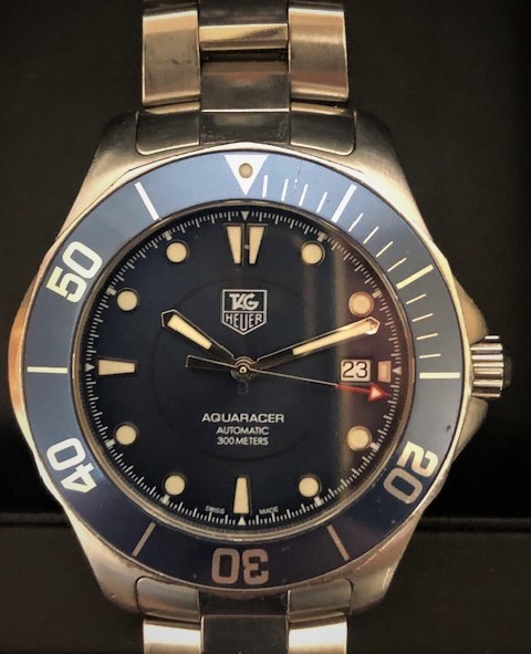 新作人気モデル タグホイヤー【TAG HEUER】 AT ブルー文字盤 アクア